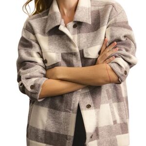 Z SUPPLY Preston Knit Plaid Jacket